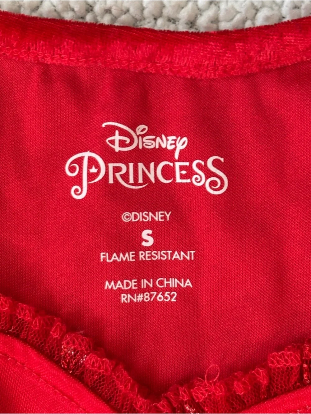 Disney Red Princess Dress with Multicolor Princess Art - Picture 6 of 7